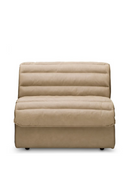 Canapé Modulaire En Cuir Brun Clair | Eichholtz Dunemore | OROA.fr