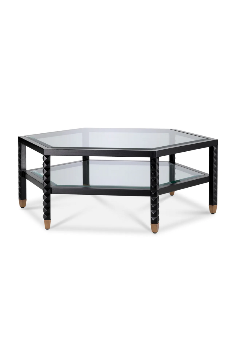 Table basse hexagonale noire | Eichholtz Cornelius | OROA.fr