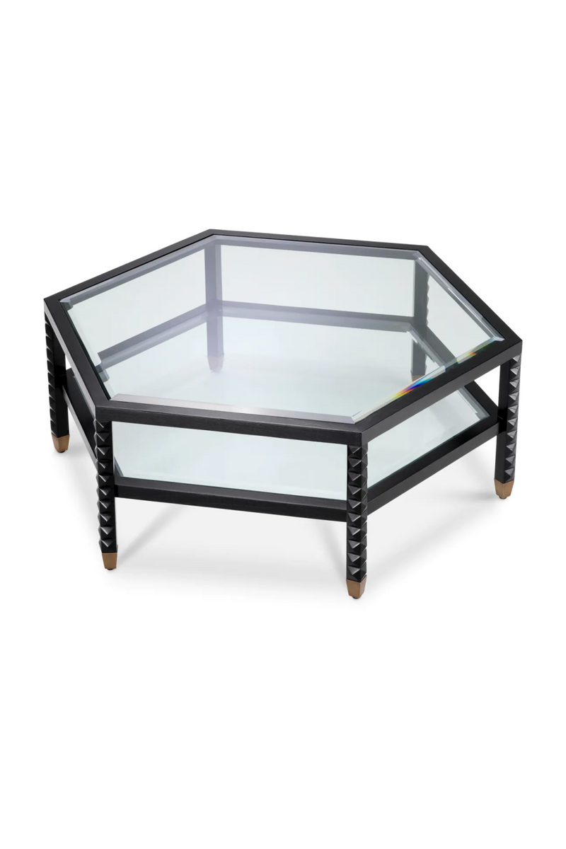 Table basse hexagonale noire | Eichholtz Cornelius | OROA.fr