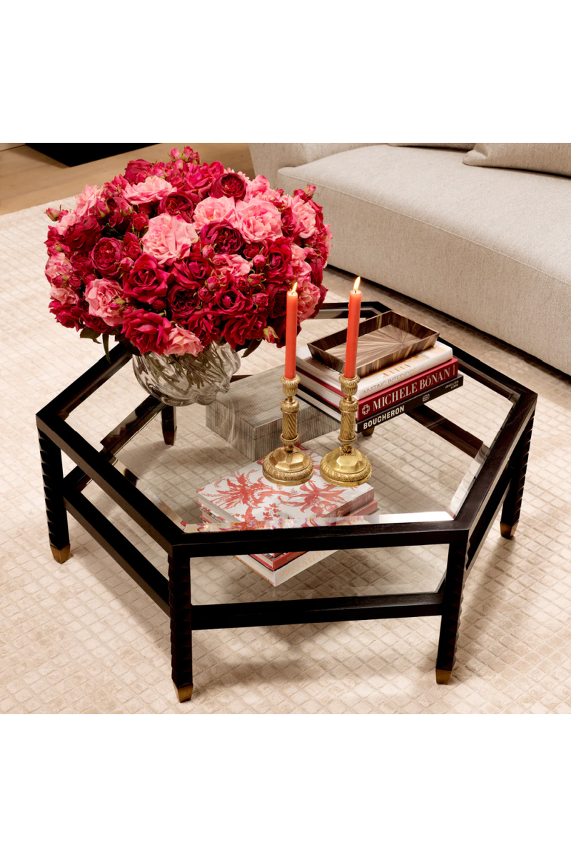 Table basse hexagonale noire | Eichholtz Cornelius | OROA.fr