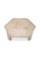 Table basse hexagonale en travertin | Eichholtz Zenitho | OROA.fr