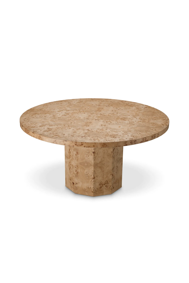 Table de salle a manger ronde en loupe de mappa | Eichholtz Kingsgrove | OROA.fr