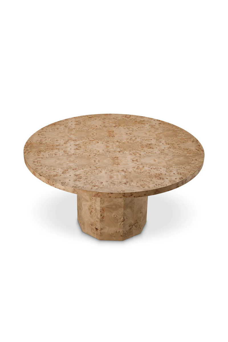 Table de salle a manger ronde en loupe de mappa | Eichholtz Kingsgrove | OROA.fr