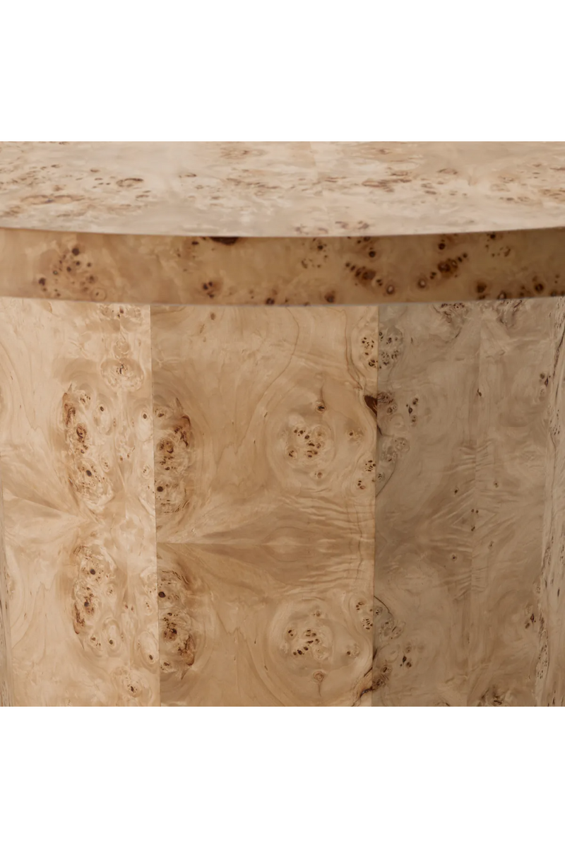 Table de salle a manger ronde en loupe de mappa | Eichholtz Kingsgrove | OROA.fr