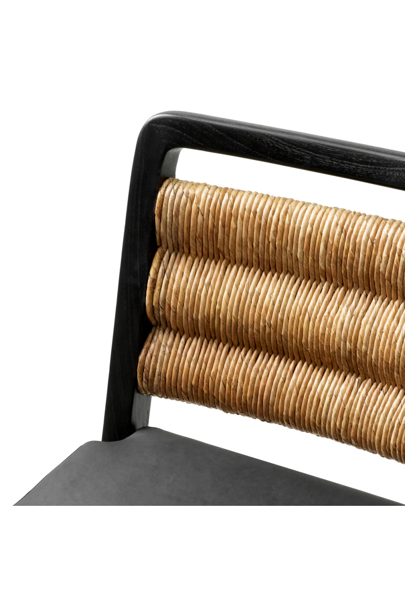 Chaise de Salle à Manger à Dossier en Herbiers Marins | Eichholtz Luberon | OROA.fr