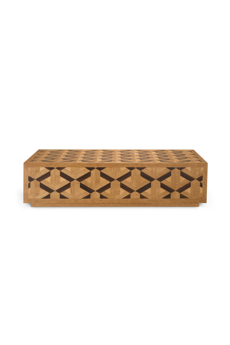 Table Basse en Marqueterie de Chêne Plaqué | Eichholtz Rubicon | OROA.fr