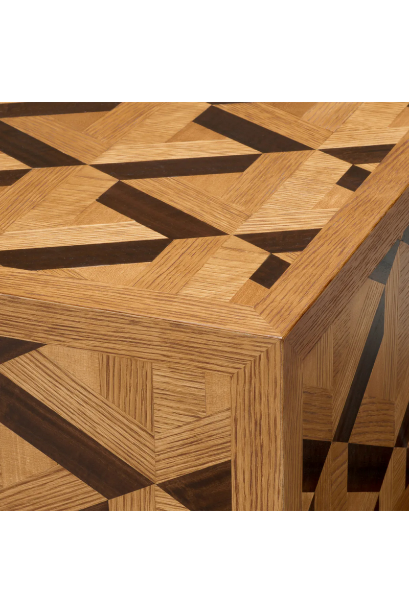 Table Basse en Marqueterie de Chêne Plaqué | Eichholtz Rubicon | OROA.fr