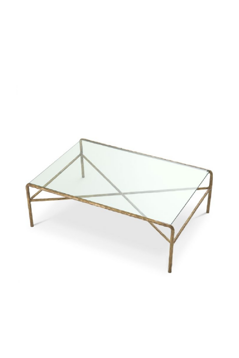 Table Basse Vintage En Laiton Martelé | Eichholtz Xandria | OROA.fr