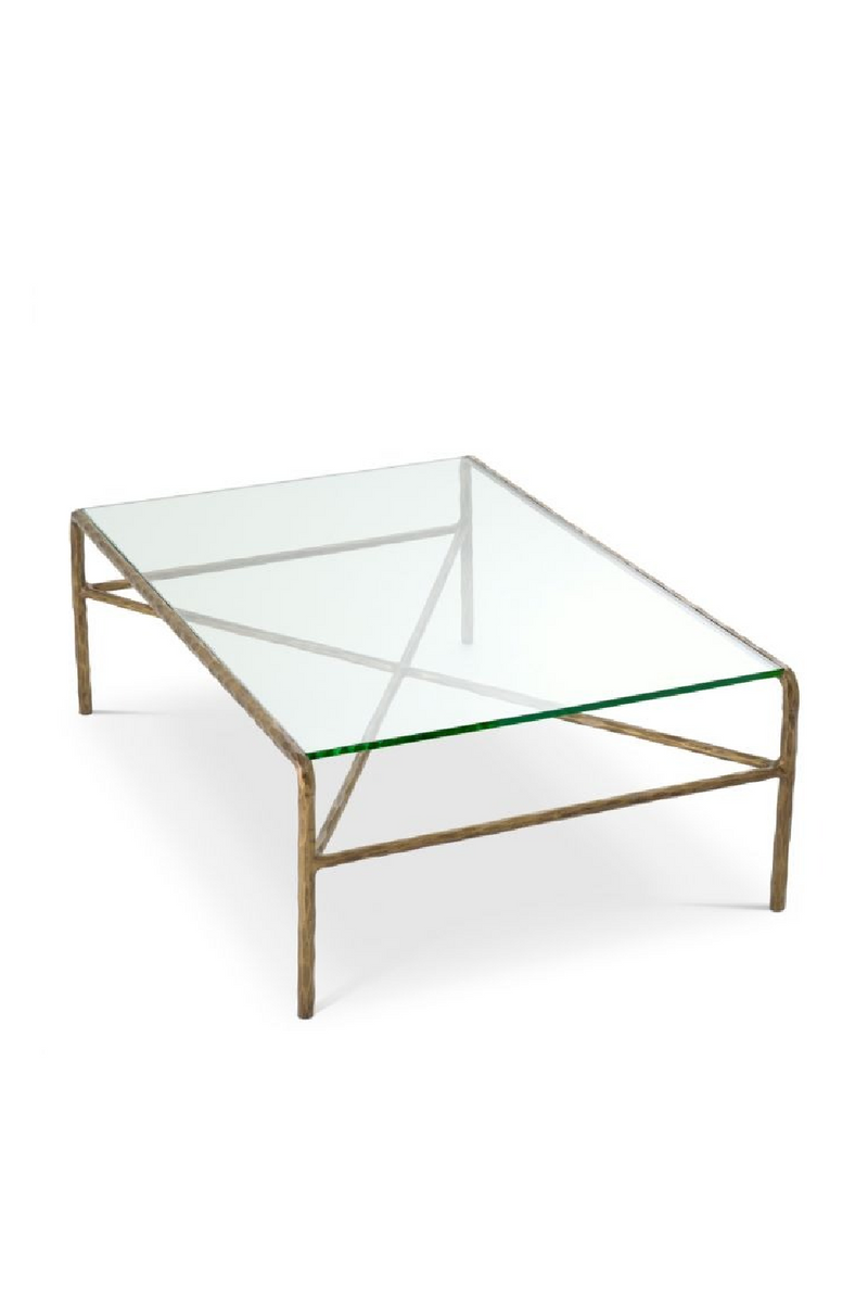 Table Basse Vintage En Laiton Martelé | Eichholtz Xandria | OROA.fr