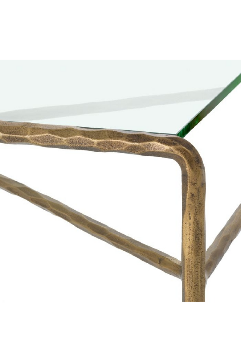 Table Basse Vintage En Laiton Martelé | Eichholtz Xandria | OROA.fr