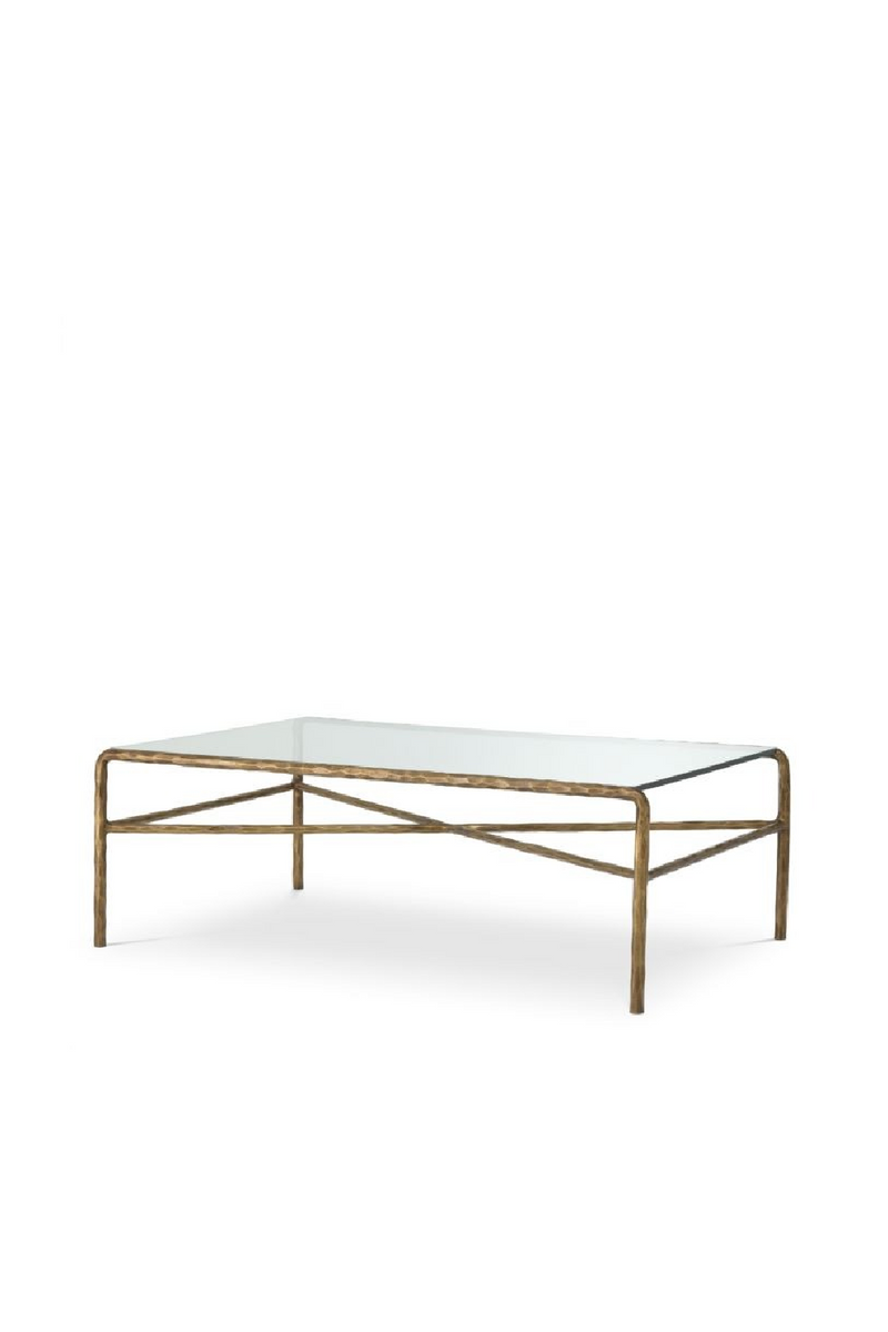 Table Basse Vintage En Laiton Martelé | Eichholtz Xandria | OROA.fr