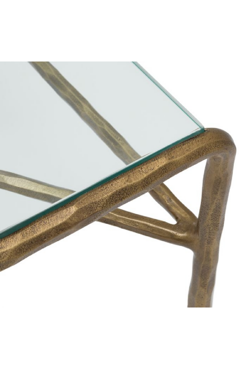 Table D’appoint Vintage En Laiton Martelé | Eichholtz Xandria | OROA.fr