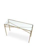 Console Vintage En Laiton Martelé | Eichholtz Xandria | OROA.fr