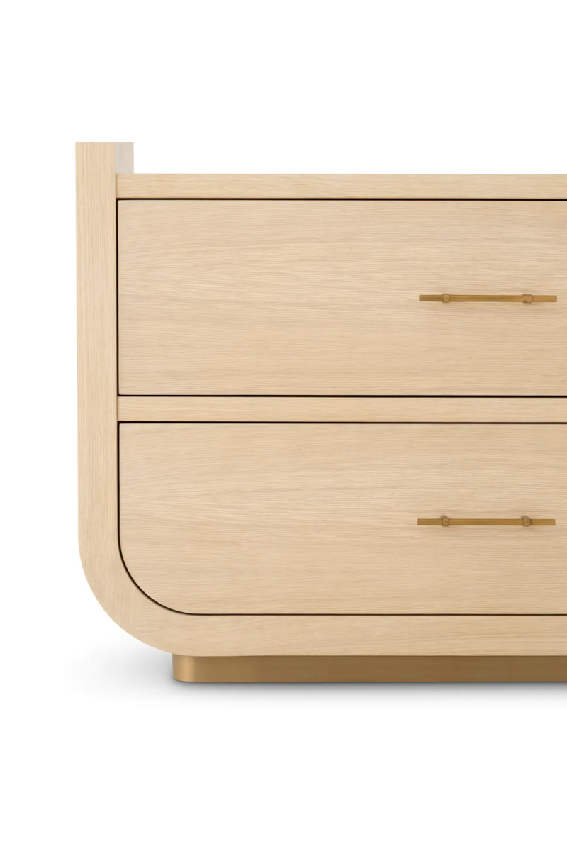 Meuble en bois 2 tiroirs | Eichholtz Quinton | OROA.fr