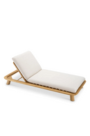 Chaise longue d'exterieur en teck | Eichholtz Weston | OROA.fr
