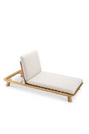 Chaise longue d'exterieur en teck | Eichholtz Weston | OROA.fr