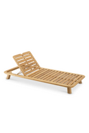 Chaise longue d'exterieur en teck | Eichholtz Weston | OROA.fr
