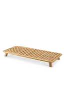 Chaise longue d'exterieur en teck | Eichholtz Weston | OROA.fr