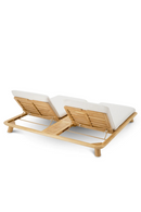 Chaise longue double d'exterieur en teck | Eichholtz Weston | OROA.fr