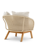 Fauteuil Lounge D’extérieur en Corde Couleur Crème | Eichholtz Trinity | OROA.fr