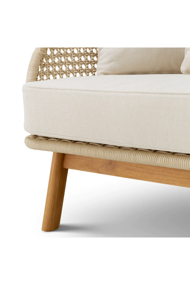 Fauteuil Lounge D’extérieur en Corde Couleur Crème | Eichholtz Trinity | OROA.fr