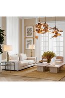 Table basse en travertin carré | Eichholtz Villeroy | OROA.fr