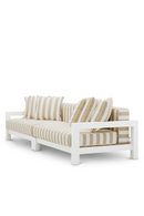 Canape d'exterieur a rayures beige | Eichholtz Cap-Antibes | OROA.fr