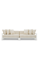 Canape d'exterieur a rayures beige | Eichholtz Cap-Antibes | OROA.fr