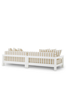 Canape d'exterieur a rayures beige | Eichholtz Cap-Antibes | OROA.fr