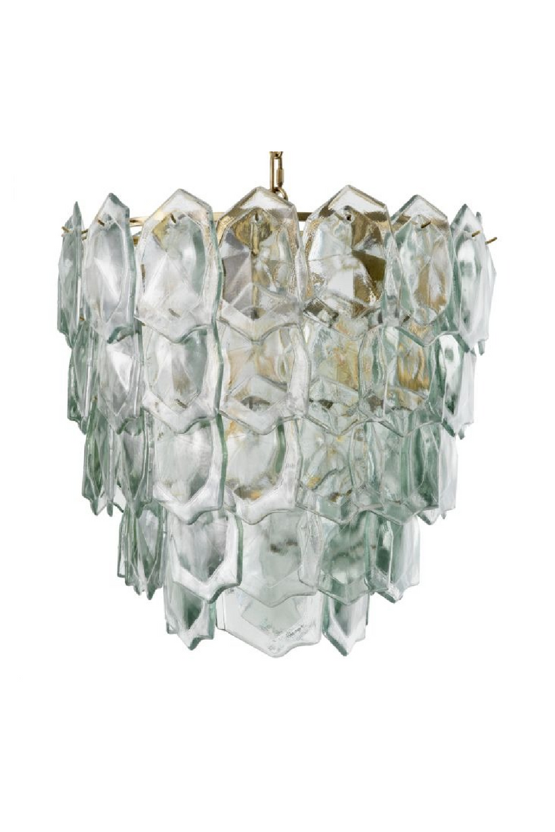 Lustre A Etages En Verre Fait Main | Eichholtz Elias | OROA.fr