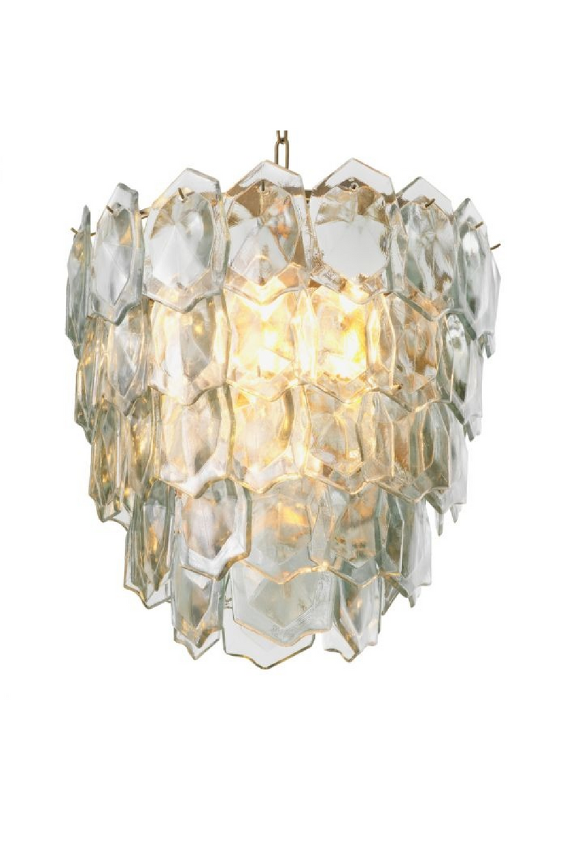 Lustre A Etages En Verre Fait Main | Eichholtz Elias | OROA.fr