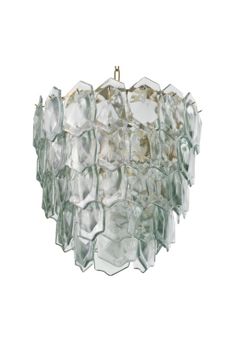 Lustre A Etages En Verre Fait Main | Eichholtz Elias | OROA.fr