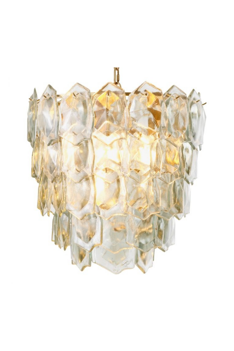 Lustre A Etages En Verre Fait Main | Eichholtz Elias | OROA.fr