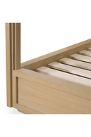 Lit avec baldaquin en placage de chêne naturel | Eichholtz Tribeca | Meubleluxe.fr