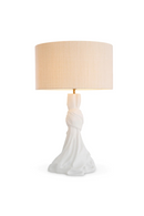 Lampe de table en laiton blanc vintage | Eichholtz Banyan | OROA.fr
