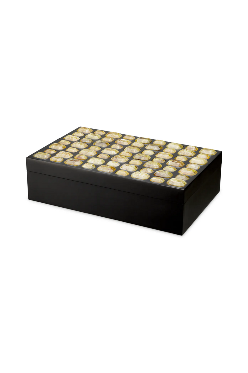 Boite noire cloutee L | Eichholtz Lucida | OROA.fr