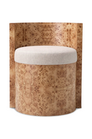 Chaise Sans Accoudoirs en Ronce de Noyer Mappa | Eichholtz Arcadia | OROA.fr