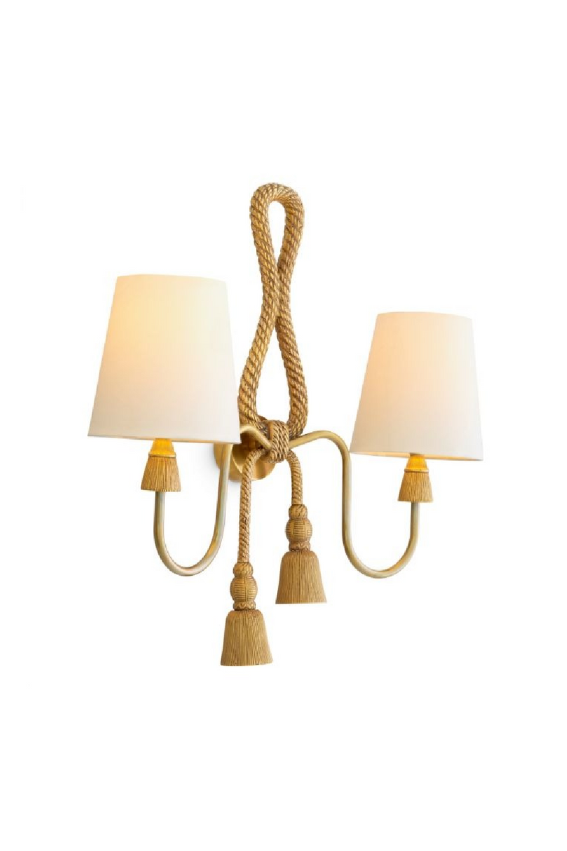 Applique Murale A Deux Abat-Jour En Laiton Vintage | Eichholtz Tropez | OROA.fr