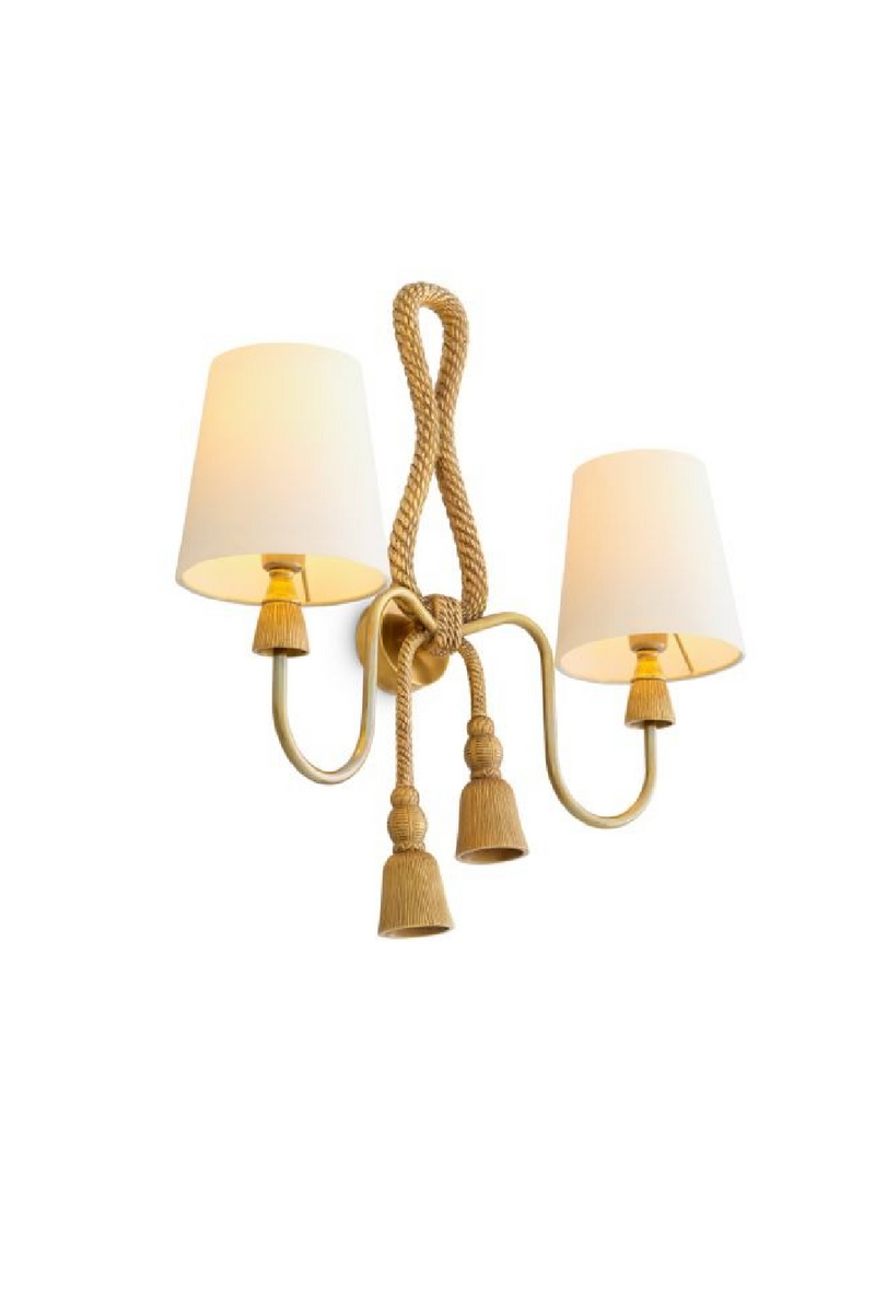 Applique Murale A Deux Abat-Jour En Laiton Vintage | Eichholtz Tropez | OROA.fr