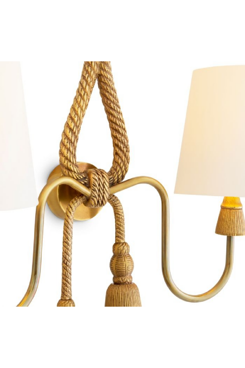 Applique Murale A Deux Abat-Jour En Laiton Vintage | Eichholtz Tropez | OROA.fr