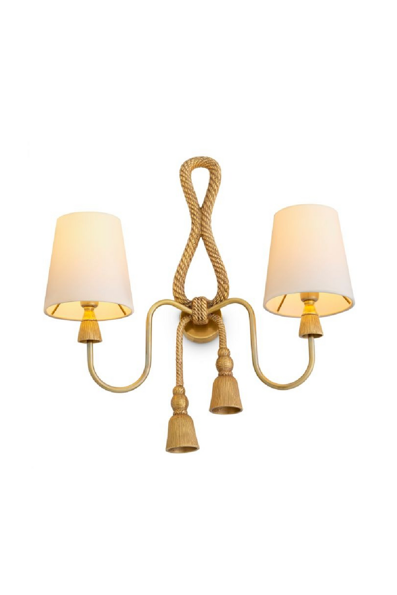 Applique Murale A Deux Abat-Jour En Laiton Vintage | Eichholtz Tropez | OROA.fr