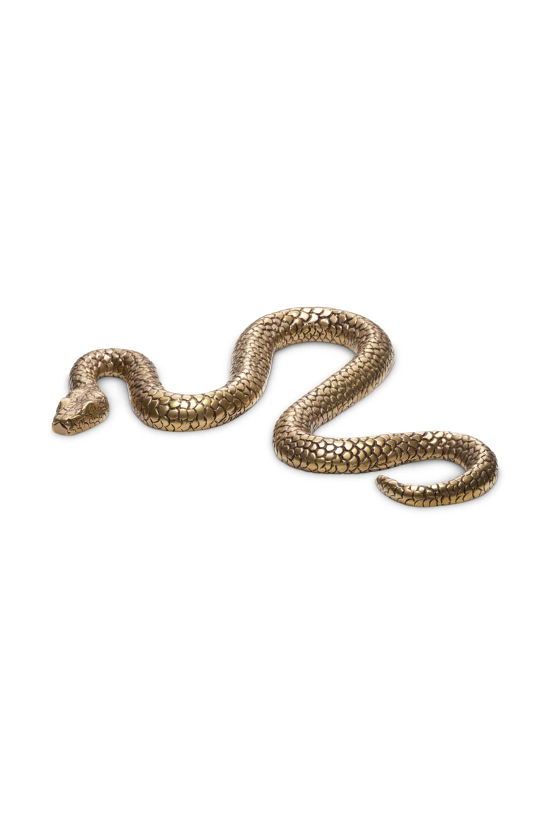 Objet Sculpté en Laiton Vintage | Eichholtz Serpent | OROA.fr