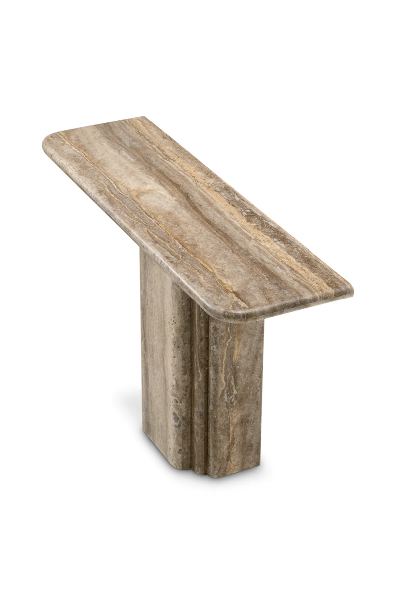 Console en travertin argent | Eichholtz Norrington | OROA.fr