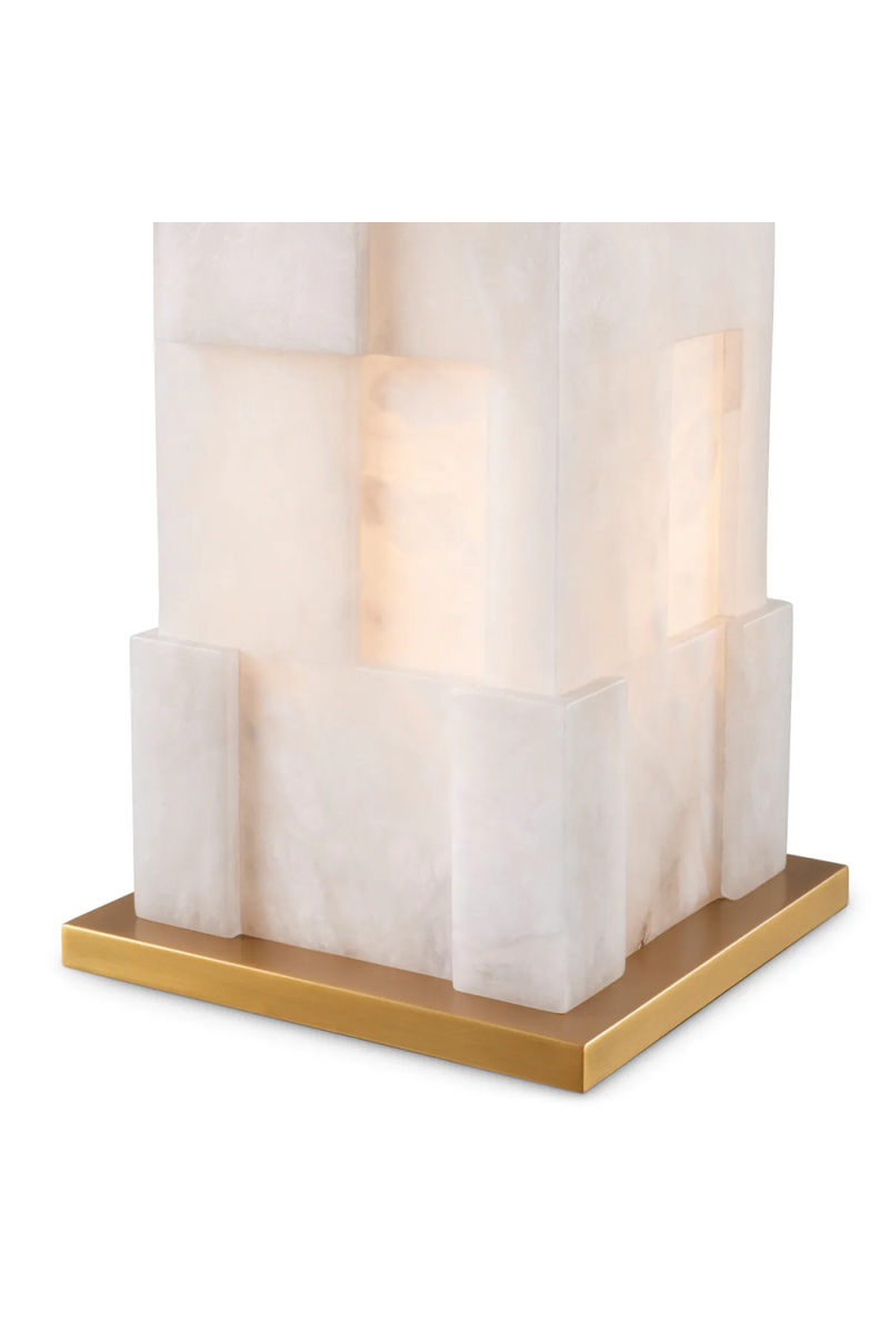 Lampe de table avec base en albâtre | Eichholtz Fabiano | OROA.fr
