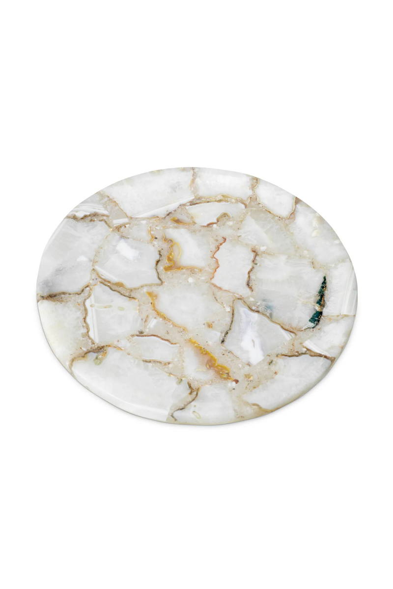 Plateau Rond en Agate | Eichholtz Sonora | OROA.fr