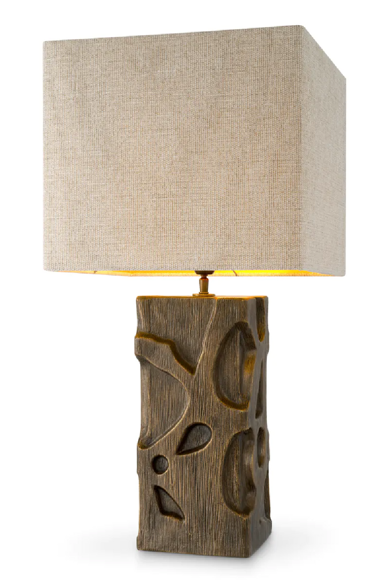 Lampe de table en laiton vintage | Eichholtz Enzo | OROA.fr