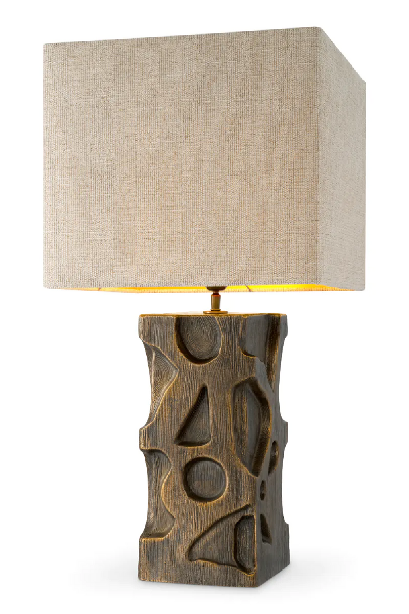 Lampe de table en laiton vintage | Eichholtz Enzo | OROA.fr