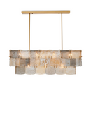 Chandelier rectangulaire en verre fait main | Eichholtz Laurent | OROA.fr