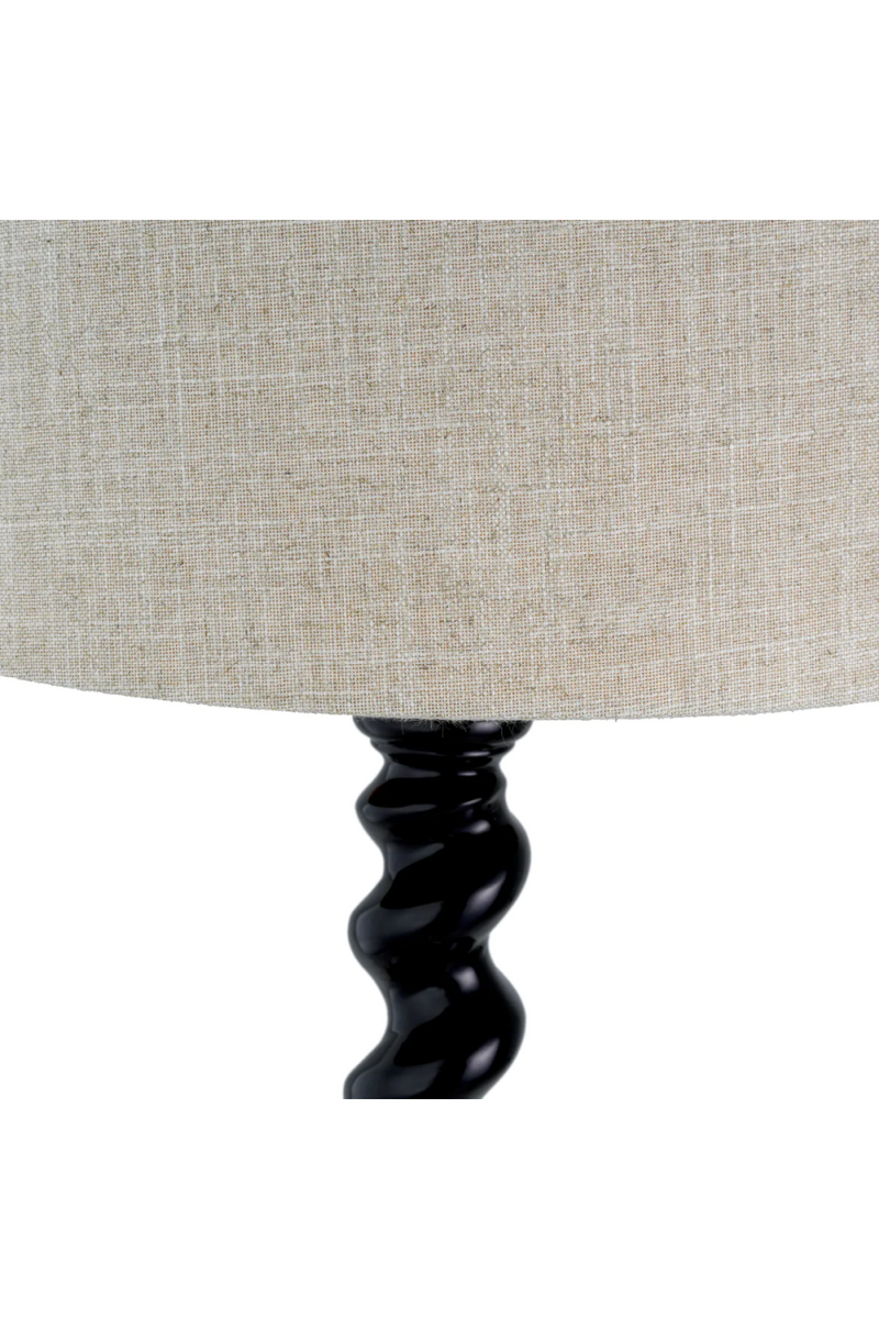 Lampe de table noir piano | Eichholtz Massimo | OROA.fr