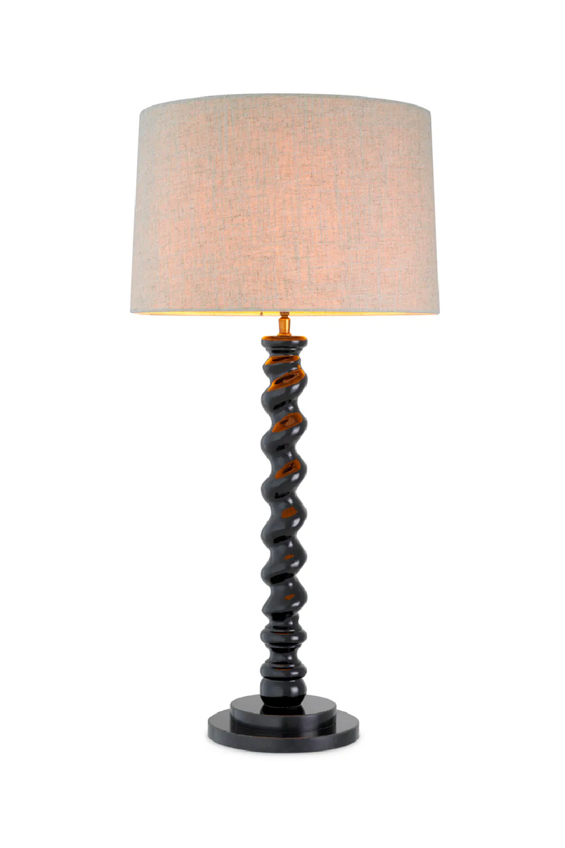 Lampe de table noir piano | Eichholtz Massimo | OROA.fr